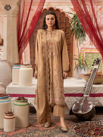 New Arrivals Gull Jee Raj Bano Linen 3-Piece Unstitched Collection – Get up to 50% OFF! Only at the Brands Gala."