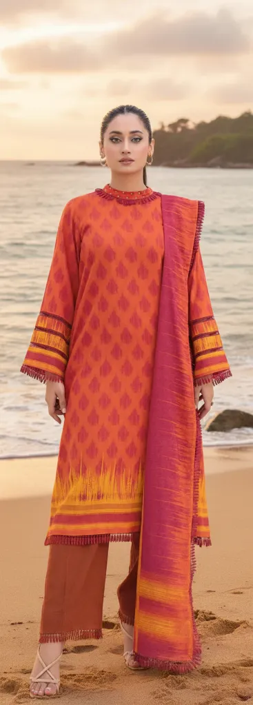 Unstitched Gul Ahmed Printed Khaddar Winter 3-Piece Collection – Get up to 50% OFF! Only at the Brands Gala."