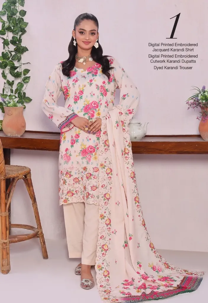 Unstitched PEHAR By MTF Karandi Winter 3-Piece Collection – Get up to 50% OFF! Only at the Brands Gala."