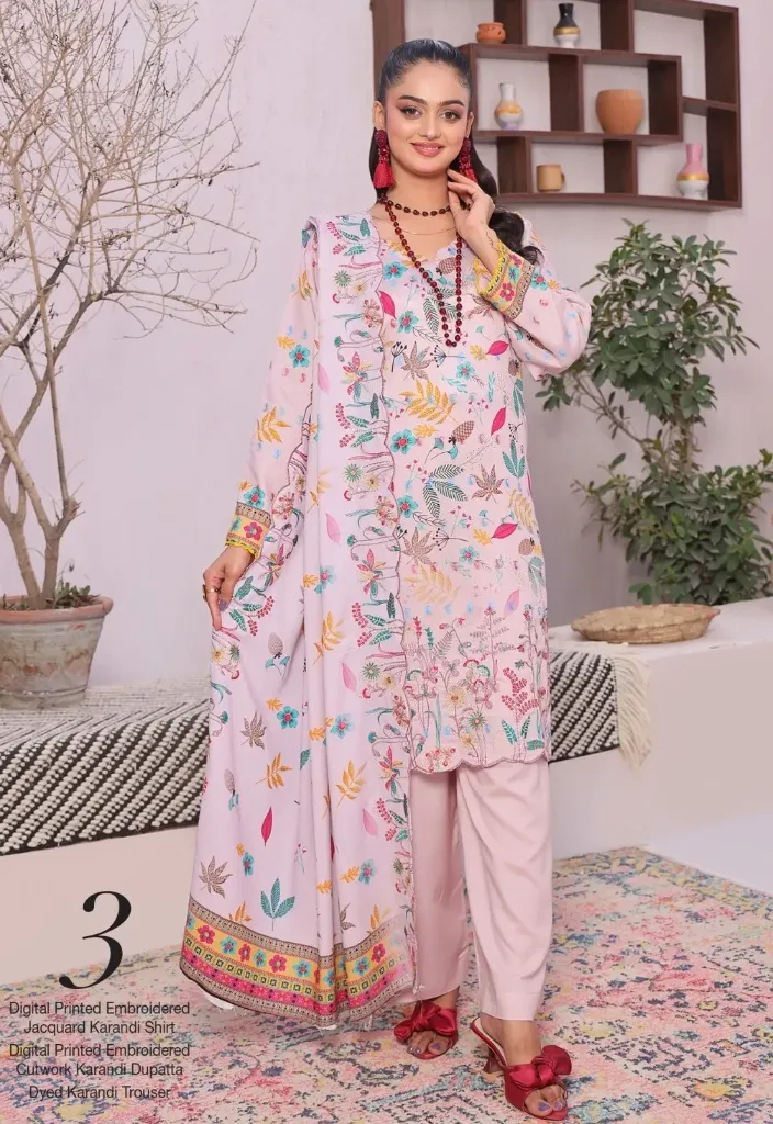 Unstitched PEHAR By MTF Karandi Winter 3-Piece Collection – Get up to 50% OFF! Only at the Brands Gala."