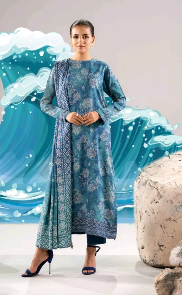 Unstitched Gull Jee CHUNRI  Winter 3-Piece Collection – Get up to 50% OFF! Only at the Brands Gala."