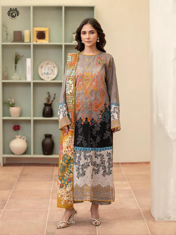 Unstitched Gull jee Lawn 3-Piece Collection - Get up to 50% OFF! Only at the Brands Gala."