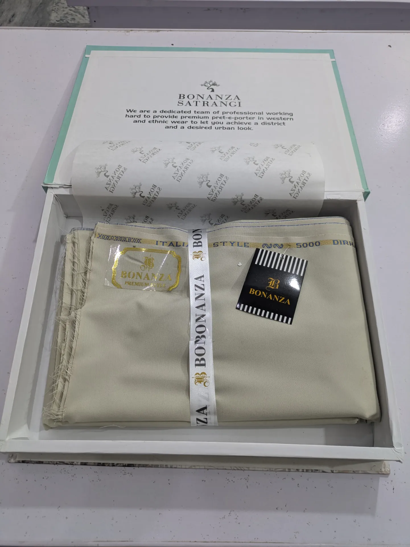 New Arrivals Unstitched BONANZA SATRANGI Men's Box pack Collection – Get up to 50% OFF! Only at the Brands Gala."