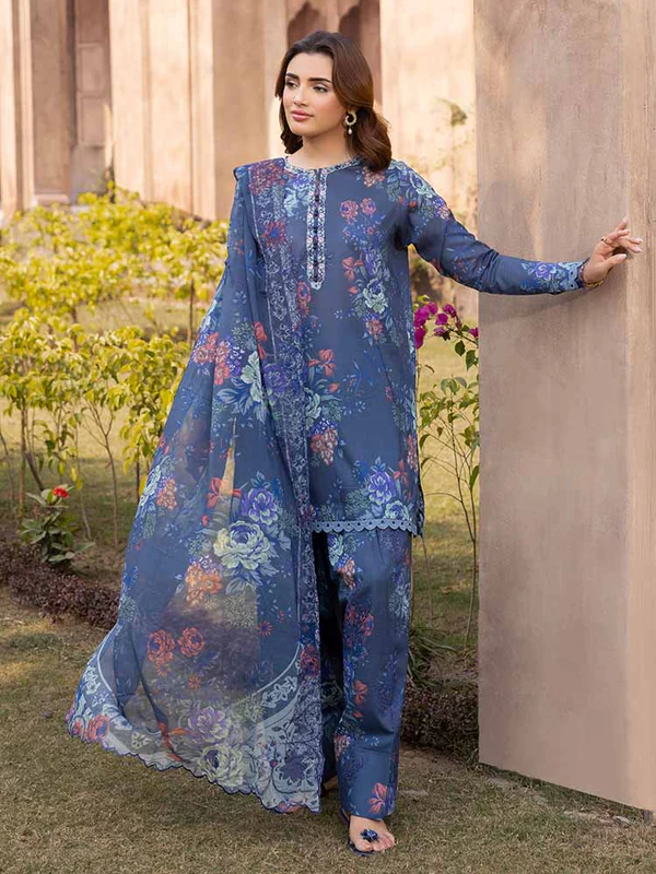 LAAVNI 3-Piece Unstitched Embroidered Lawn Collection - Get up to 50% OFF! Only at the Brands Gala."