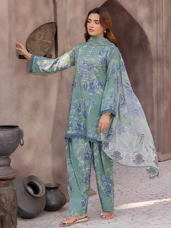 LAAVNI 3-Piece Unstitched Embroidered Lawn Collection - Get up to 50% OFF! Only at the Brands Gala."